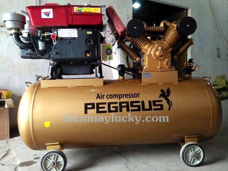 Máy nén khí chạy dầu Diesel 500L Pegasus